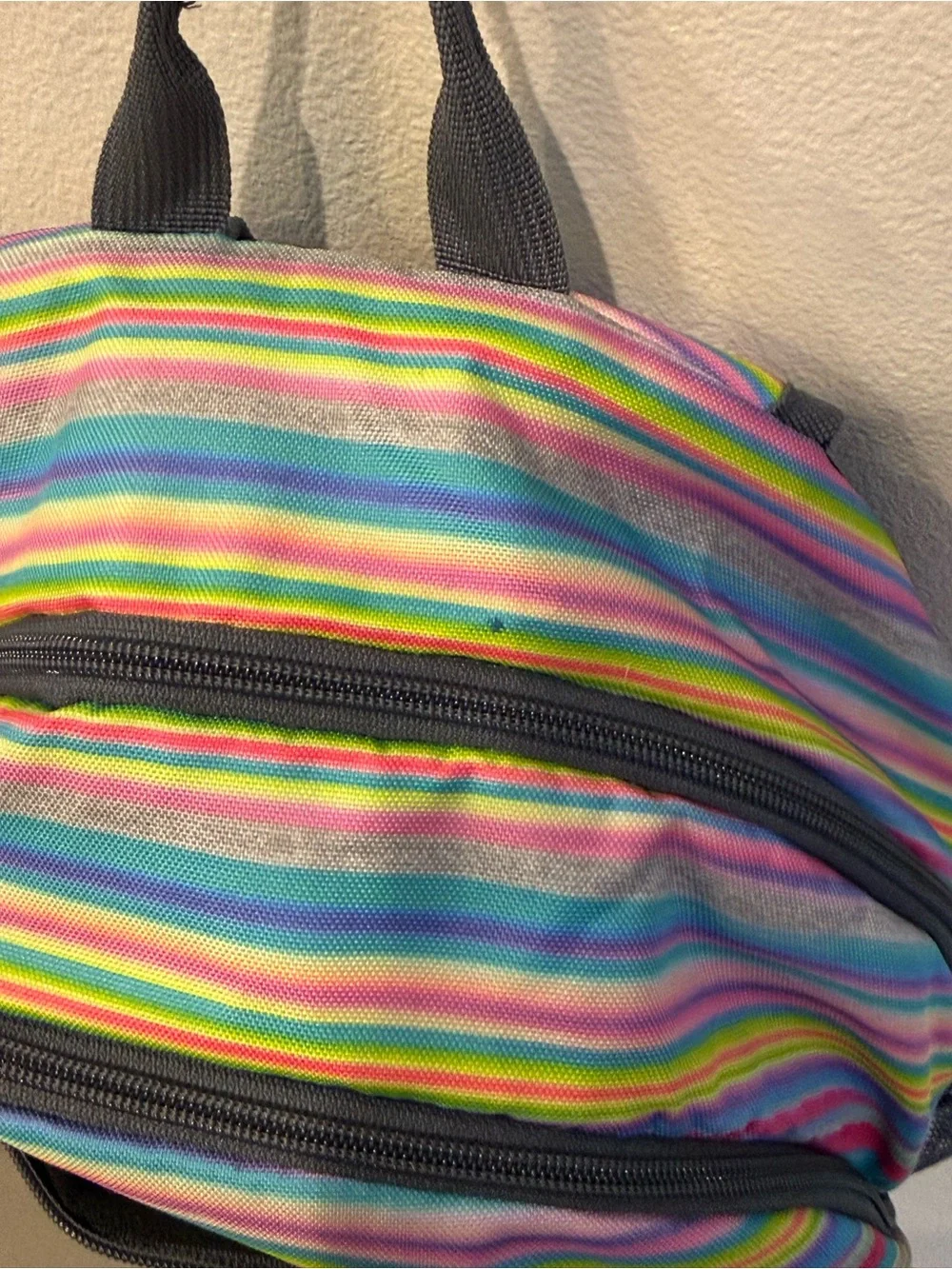 adidas Rainbow Stripe Backpack in Gray Accents - Picture 7 of 7